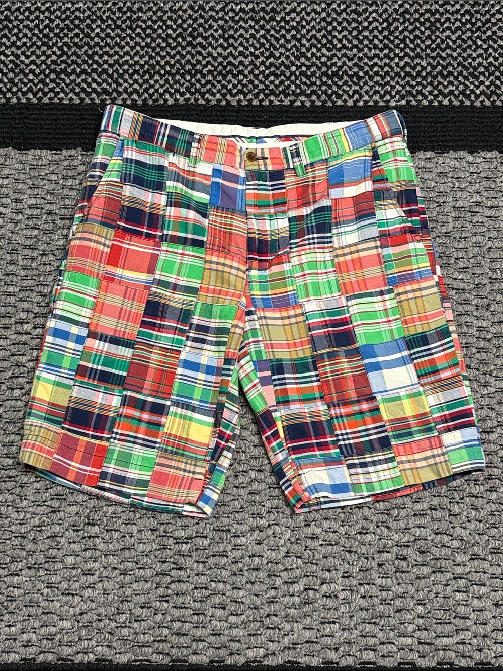 Polo Ralph Lauren Madras Multicolor Patchwork Men’s Shorts Casual Golf